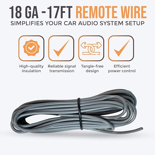 Elite Audio 4 Gauge 5-Channel Amplifier Wiring Kit, 2000W CCA Amp Install Kit – EA-PRMK4-5CH