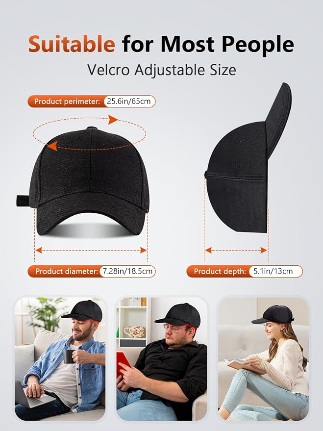 RELEXNOW Red Light Therapy Cap for Hair Growth, Infrared Red Light Therapy Hat for Men & Women Thinning Hair Regrowth with 660nm 850nm 940nm Wavelengths, Includes Timer & Controller