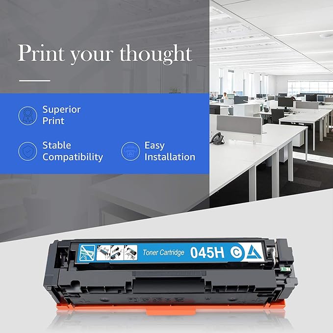 STAROVER Compatible Toner Cartridges Replacement for Canon 045 045H CRG-045H Toner for Canon Color imageCLASS MF634Cdw MF632Cdw LBP612Cdw LBP612C LBP612 MF632 MF632C 634C MF634 Laser Printer (4 Pack)