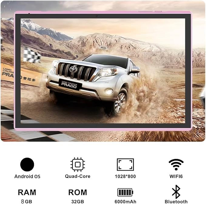 Android Tablet 10 Inch Tablet With Case Screen Stylus Android 15 Tablets 8GB RAM 32GB ROM Support 1TB Expansion 6000mah Battery 10.1" IPS HD Touchscreen 2MP+8MP Dual Camera WIFI-6 Bluetooth5.0 Tablets