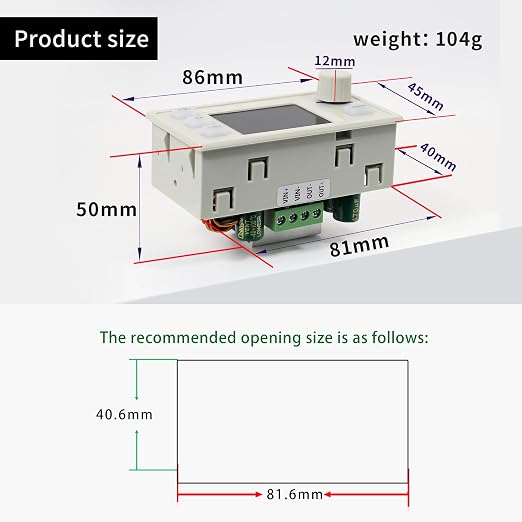 SK-120X Power Converter Color Display Adjustable 120W DC DC Buck Boost Power Converter CC CV 6-36V to 0-36V 5V 6V 12V 24V Power Module Regulated Laboratory Power Supply