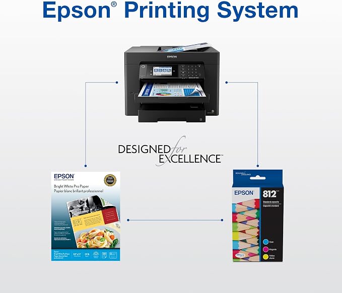 Epson 812 DURABrite Ultra Ink High Capacity Black Cartridge (T812XL120-S) Works with Workforce Pro WF-7310, WF-7820, WF-7840, Workforce EC-C7000, Pack of 32