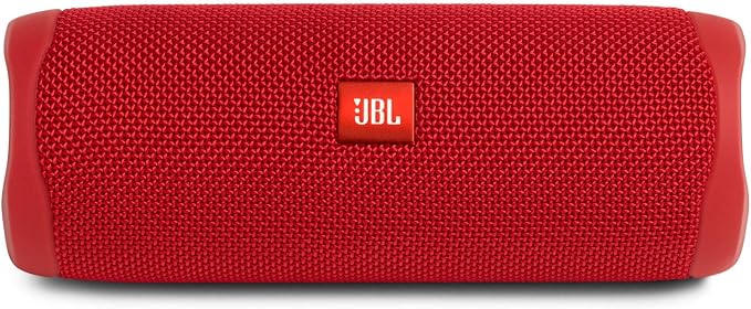 JBL FLIP 5 Waterproof Portable Bluetooth Speaker - Red (Renewed)