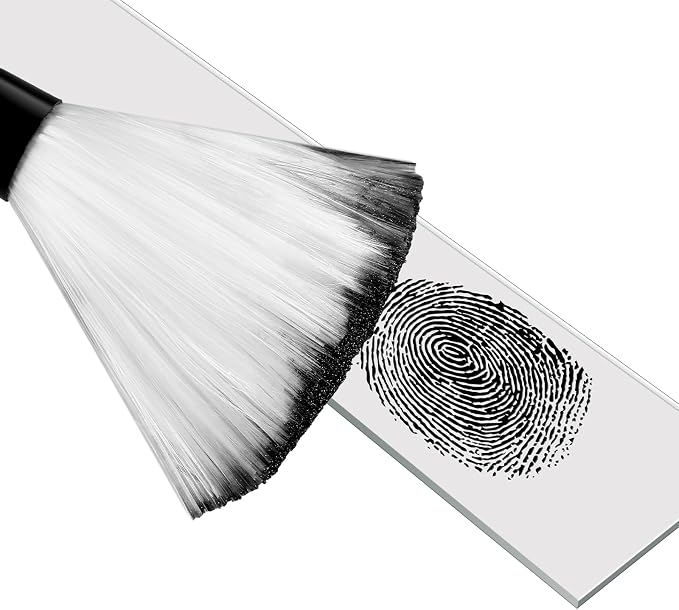 Leelosp Basic Latent Fingerprint Kit Bichromatic Fingerprint Powder Finger Print Forensic Science Kit
