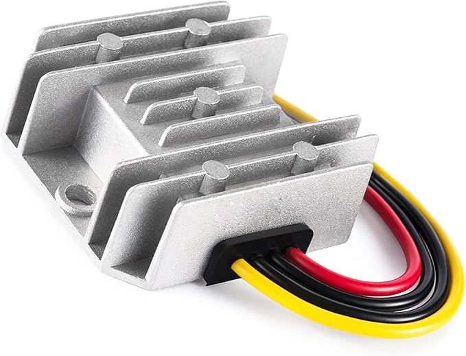 DC 24V to 12V 10A 120W Voltage Buck Converter Waterproof Power Transformer, Step Down Voltage Reducer, Regulator Power Supply Module Buck Transformer, for Golf Cart, forklifts, Car