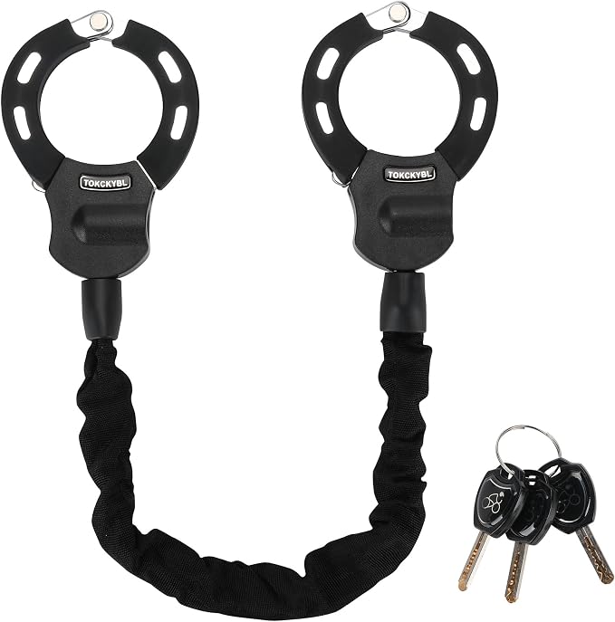 Heavy Duty Scooter Lock - 8mm Anti-Theft Chain Lock with 3 Keys, 94cm Weatherproof Security Lock for Electric Scooters, Bikes, Motorcycles