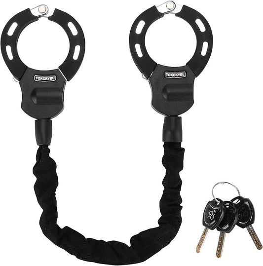 Heavy Duty Scooter Lock - 8mm Anti-Theft Chain Lock with 3 Keys, 94cm Weatherproof Security Lock for Electric Scooters, Bikes, Motorcycles