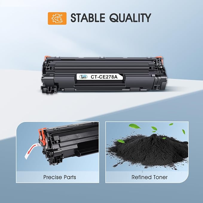 78A CE278A Black Toner Cartridge Replacement for HP 78A CE278A Toner Cartridge for HP LaserJet P1606dn 1536dnf MFP M1536dnf 1606dn P1606 P1566 P1560 Printer Ink -4 Pack