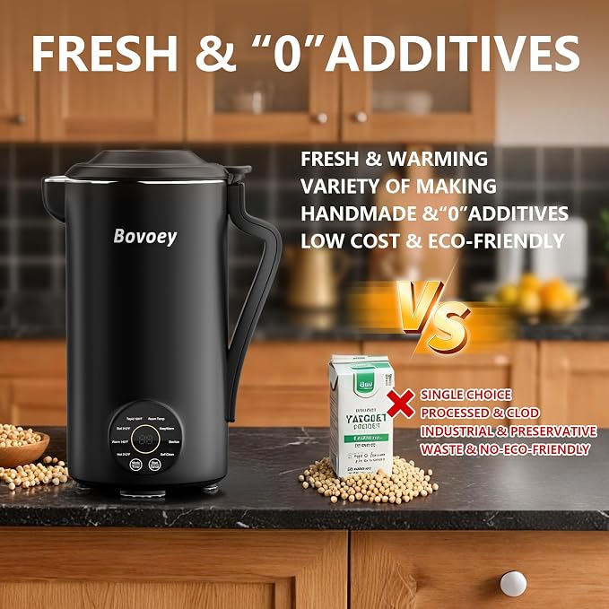 Nut Milk Maker Machine, Automatic Nut Milk Maker for Almond Homemade Milk,Oat,Plant-Based Milk and Countertop Blenders Almond Milk Maker Blenders,40oz Soy Milk Maker Delay Start/Self Clean/Keep Warm