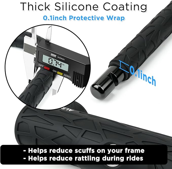 Bike U Lock U Lock Bike Bicycle Lock for Scooter Electric Scooter Patent Protected Textured Protective Sleeve 0.74 Inch Shackle Mounting Bracket 3 Keys Cable Not Included