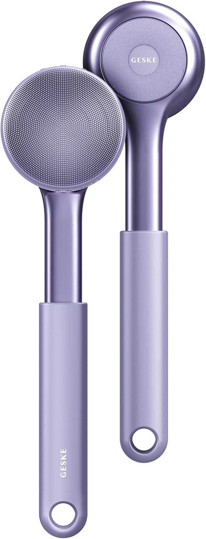 GESKE Sonic Full-Body Brush & Intensive Exfoliator | 8 in 1 | Electric Body Cleansing Brush | With SmartSonic Pulsations | Deep Cleansing, Exfoliation, Massage | Extendable Handle | Rough Skin Remover
