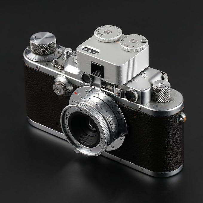 Light Meter II, Real-time Metering Tool, Two Dial to Adjust ISO, Aperture and Shutter Speed, for Older Leicas and Similar Rangefinder Cameras(Silver)
