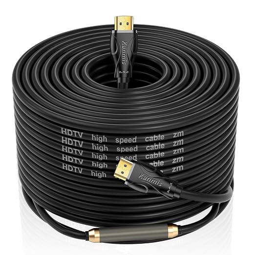 4K HDMI Cable 85ft, High Speed Cables (HDMI2.0,18Gbps,1080P)-Ethernet Audio Return Video 4K HDMI Cable, High Speed Gold Plated Connectors, Compatible with PlayStation Arc PS3 PS4 PC HDTV