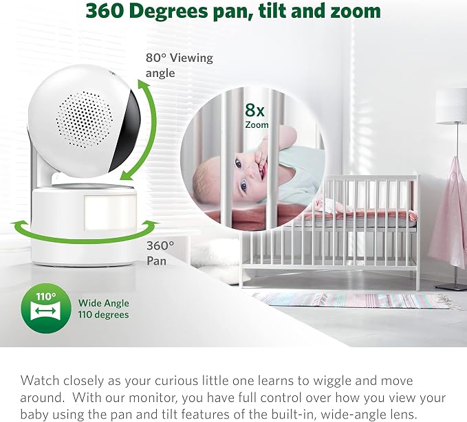 LeapFrog LF915HD Baby Monitor, 5" 720p Screen