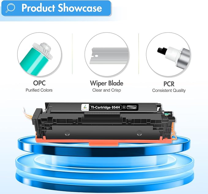 TRUE IMAGE Compatible Toner Cartridge Replacement for Canon 054 054H Toner Canon Color ImageCLASS MF644Cdw MF642Cdw LBP622Cdw MF641Cw Printer Toner (Black Cyan Magenta Yellow, 4-Pack)