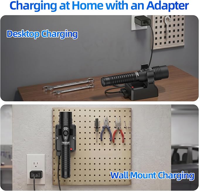 Replacement 74102 Charger Holder Compatible with Strea-mlight Strion Series, Smart Type‑C Charger Base with Fast Charging and Durable