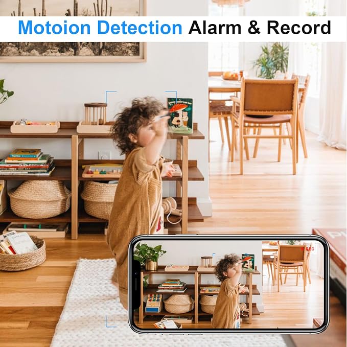 Small Wireless Camera with USB Charger - Full HD 1080P - Mini Security Cam for Indoor Use - Cloud Storage