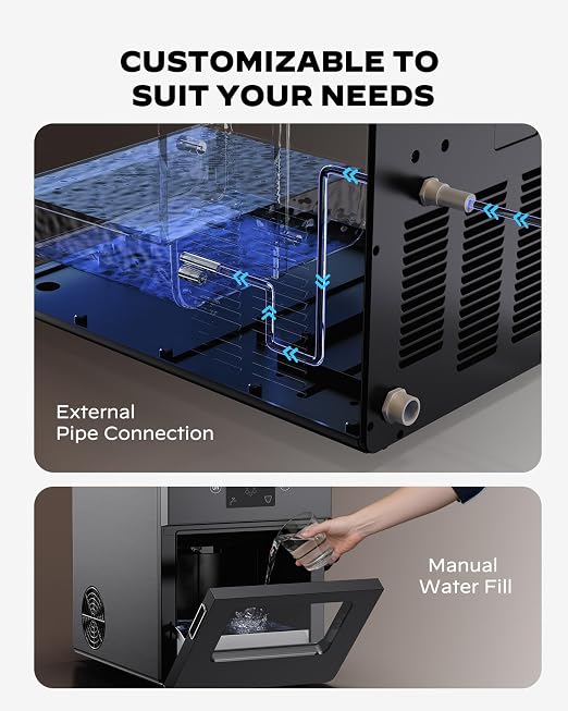 Silonn 2.4″ Sphere Ice Maker, Clear Ice Ball Maker with Slow-Melting, 3 pcs in 40 Mins, 100 pcs/Day, Crystal Sphere & Rapid Sphere Technology, Self-Cleaning Ice Maker Countertop Ideal for Whiskey