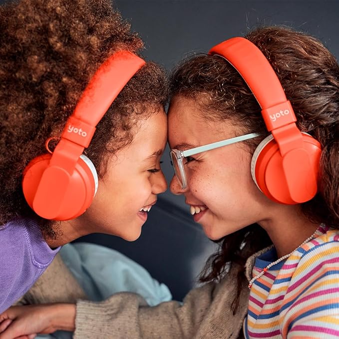 YOTO Wireless Headphones – Kids Accessories, Lightweight Comfortable Adjustable & Foldable Over-Ear Bluetooth Earphones with Travel Bag, Volume-Limiting for Safe Listening