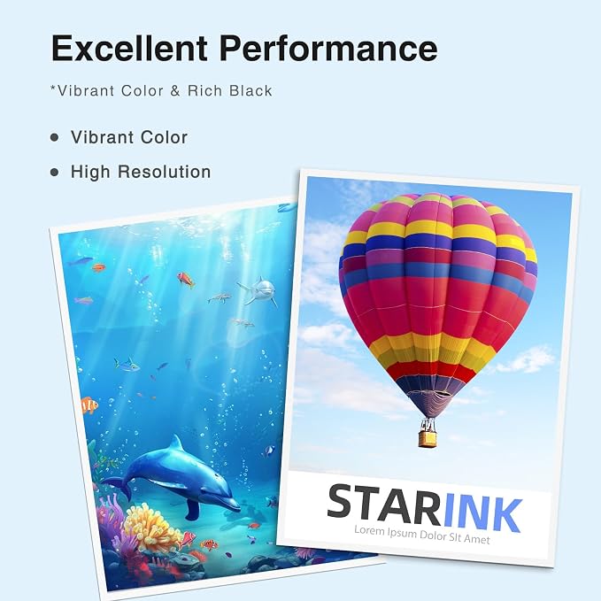 Starink Remanufactured Ink Replacement for Epson 822XL 822 Ink Cartridges Compatible with Epson Workforce Pro WF-3820 WF-3823 WF-4833 WF-4820 WF-4830 WF-4834 Printer High Yield & Latest Chip 8 Packs