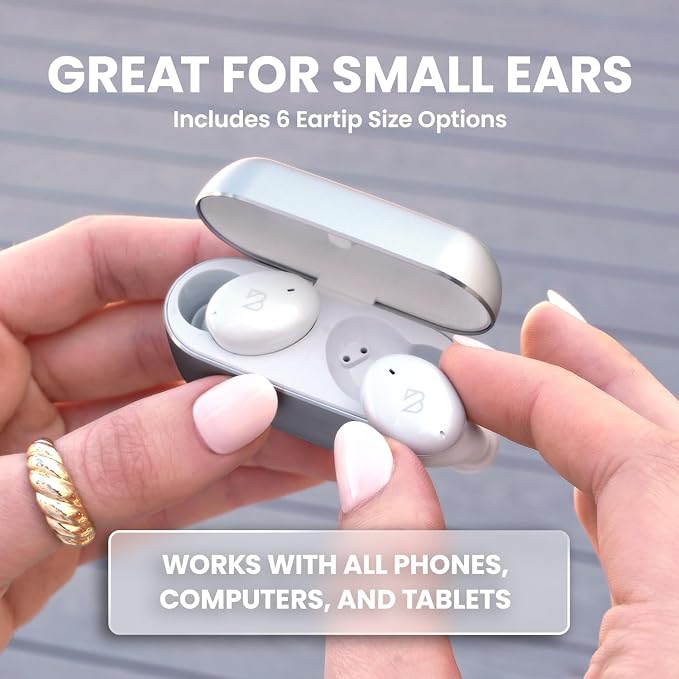 Back Bay Audio Wireless Earbuds for Small Ears, Award-Winning Sound w/Bass Mode, Durable Sweatproof Bluetooth Earbuds, Comfortable for All Ears