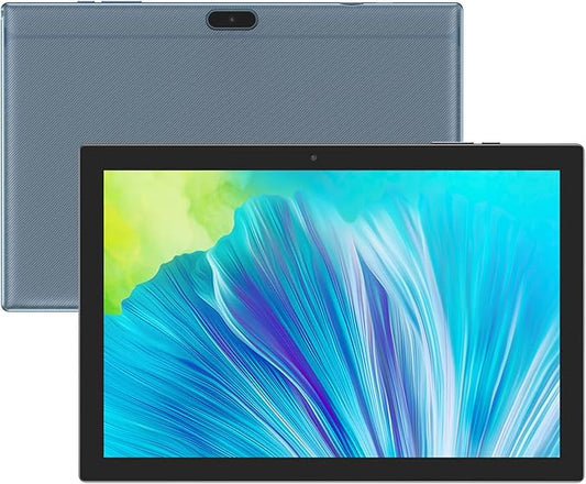 Tablet 64GB 10 Inch Tablet, Android Tablets, 6000mAh Battery Quad Core HD Touch Screen Tableta Computer, with WiFi BT Google Play Tabletas. (Blue)