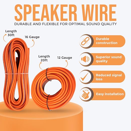 Elite Audio 0 Gauge Dual Amplifier Wiring Kit, 3600W CCA Amp Install Kit for 2 Amplifiers – EA-PRMK0-DUAL