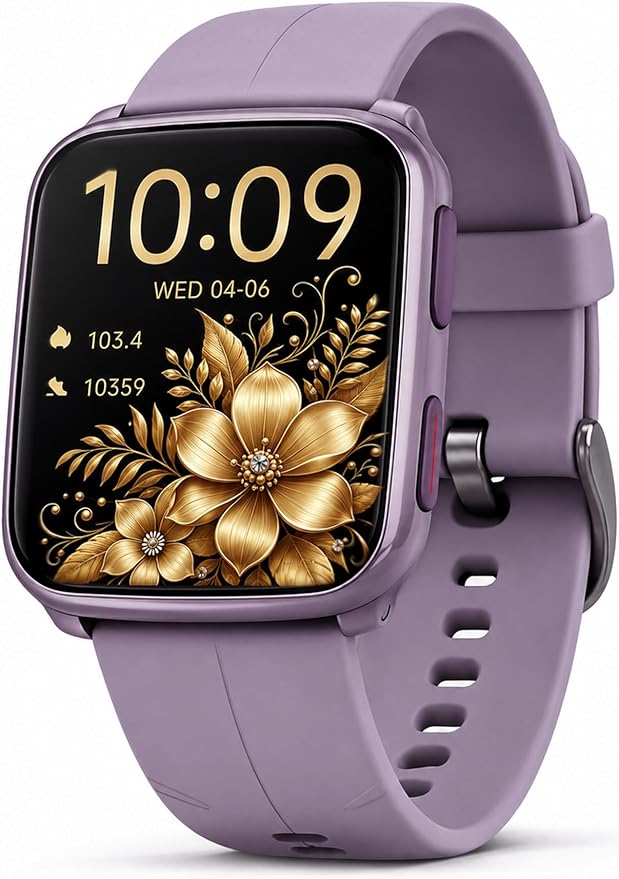 MorePro Fitness Tracker with 24/7 Heart Rate & Blood Pressure Monitor, Blood Oxygen & Sleep Tracker, Smart Watch with Step Calorie Counter, IP68 Waterproof Activity Tracker for Women Men Android iOS