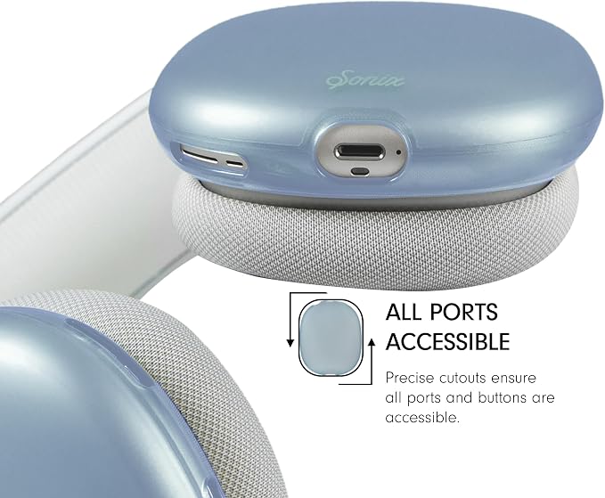 Sonix Protective Case for AirPods Max 2 & 1 | Headphones Cover | Frosted Matte Light Blue