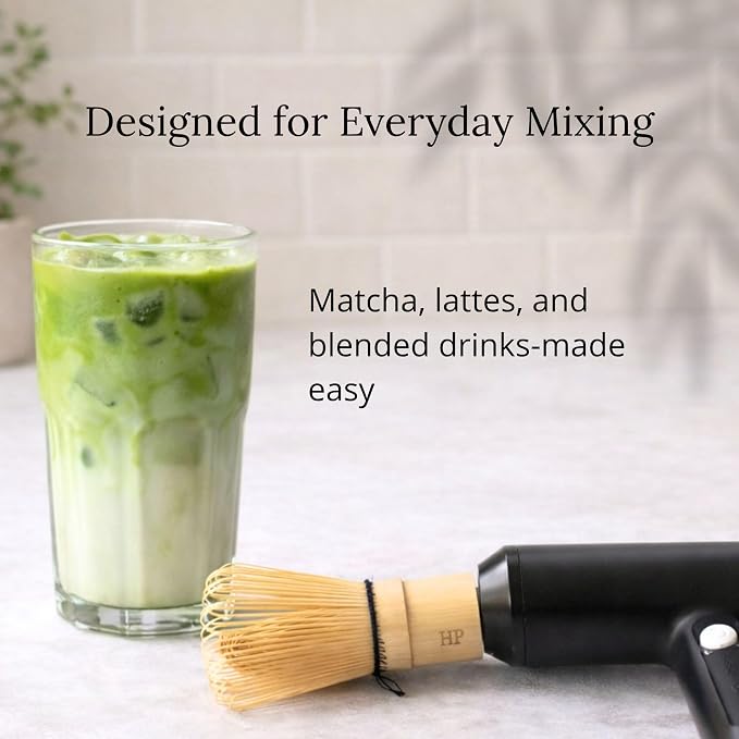Matcha Electric Whisk Set - Rechargeable Handheld Frother with Whisk and Holder | Automatic Stirrer for the Perfect Blend | Handheld Frother for Matcha Tea Lovers (Electric Matcha Whisk)