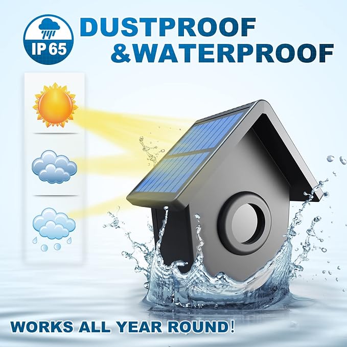 HTZSAFE 1/2 Mile Long Range Solar Driveway Alarm - Outdoor Weatherproof Wireless Motion Sensor&Detector- Portable Receiver Has Long Last Backup Battery - DIY Security System- 1 Receiver + 3 Sensors
