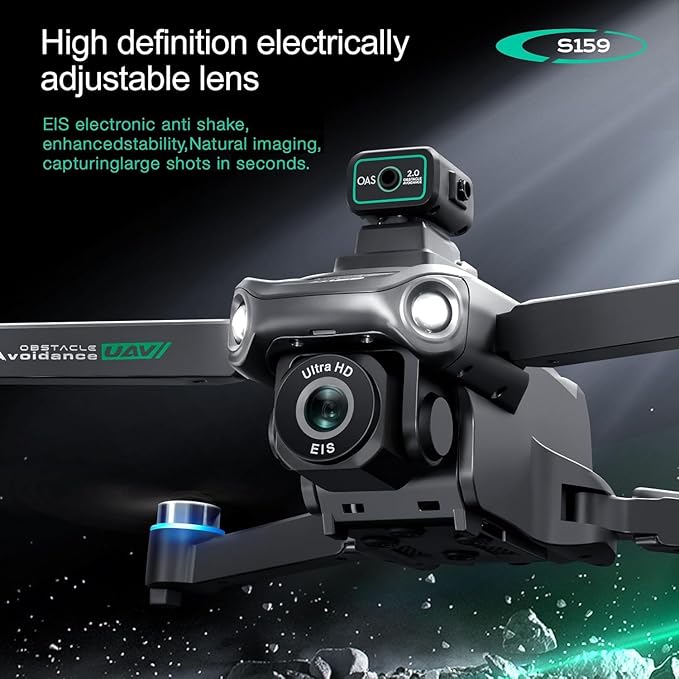 4K Camera Drone with GPS for Adults – 5G Remote Controller Features 5.9-Inch HD Screen, Obstacle Avoidance, One Key Return, Optical Flow Mode, Brushless Motor FPV, 60 Minutes Flight Time