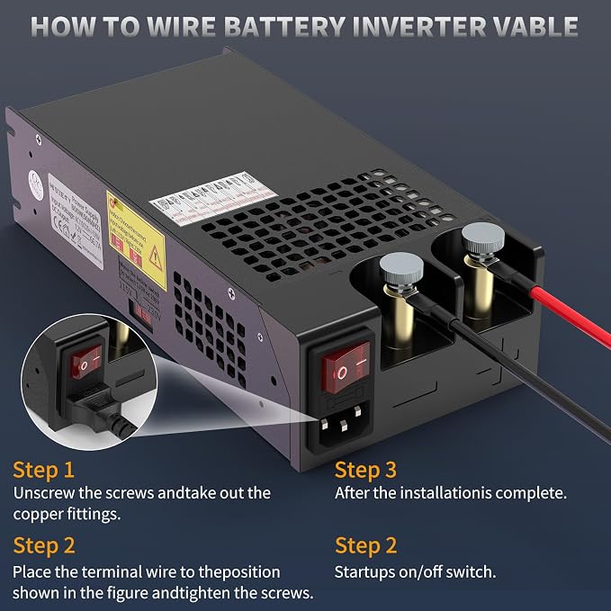 MYSWEETY 12V Power Supply, AC to DC Converter 110V AC to 12V DC Converter, New Version Power Supply Max 83.4A 1000W Transformer for RV, Radio/Car Stereos, LED Strip, Travel, 3D Printer