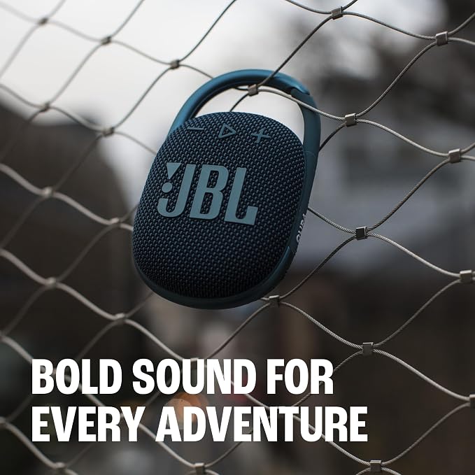 JBL Clip 4 - Portable Mini Bluetooth Speaker - Grey (Renewed)