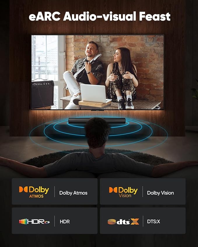 Highwings 8K@60 Long HDMI Cable 13FT/4M, 48Gbps 2.1 High Speed Gaming HDMI Cord 4K120 144Hz RTX 3090 eARC HDCP 2.2&2.3 Compatible for PS5, SoundBar, AVR, UHD TV
