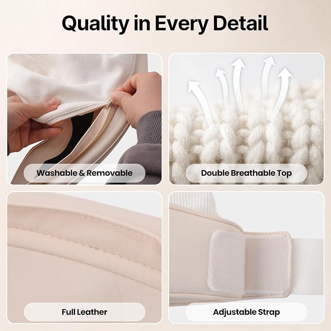 Head and Eye Massager 2 in 1 Electric Head Massager 6 Zone Kneading 6 Level Heat Remote Controller Rechargeable Portable View Window for Migraine Tension Headache Eye Strain Relief GIF