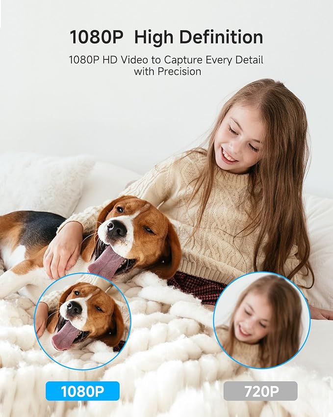 Noorio Security Camera Wireless Outdoor, Magnetic Cameras for Home Security 1080P, Battery Powered WiFi Indoor Camera, AI Motion Detection, Color Night Vision, 2-Way Talk, B200