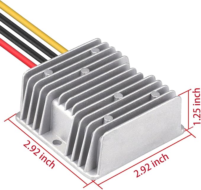 DC 24V to 13.8V 10A 138W Converter - Waterproof Voltage Regulator Buck Transformer for Golf Cart
