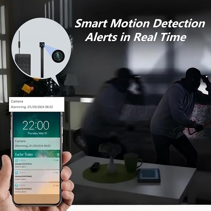 Mini Hidden Camera DIY Module, HD 4K Wireless Cameras, Small WiFi Nanny Cam, Portable Tiny Security Camera for Home Indoor & Outdoor