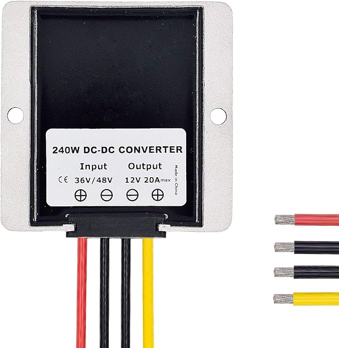 DC to DC High Efficiency Voltage Converter 36/48V to 12V 20A 240W Buck Converter DIY Power Supply Step-Down Transformer