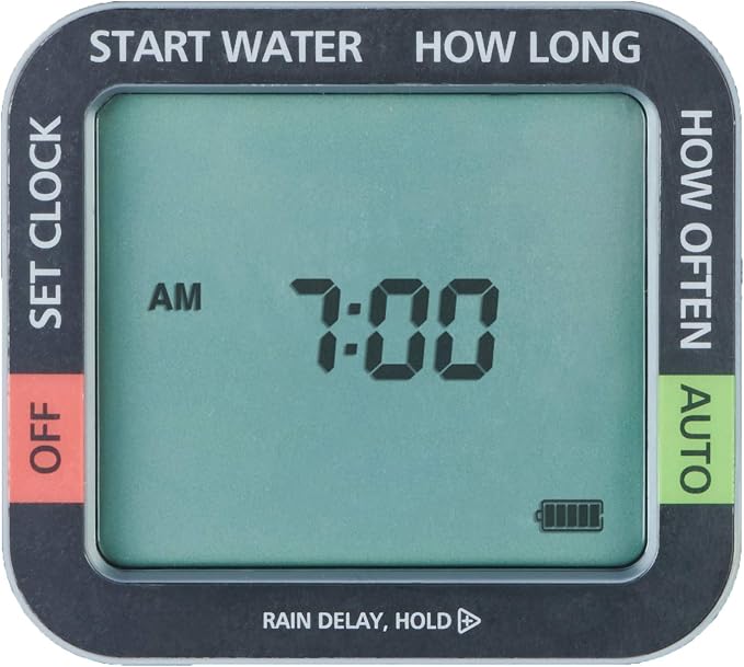 Melnor 65138AMZ AquaTimer Digital Hose Timer, 1-Zone Timer, QuickConnect Bundle, Black, Yellow