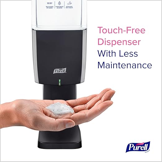 PURELL ES10 Sanitizer Starter Kit, Automatic Graphite Dispenser with 1200 mL PURELL Advanced Hand Sanitizer Foam Refill (Pack of 1) - 8353-1G
