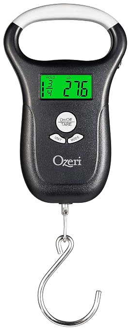 Ozeri LS2 Multifunction Propane Tank Scale and BBQ Gas Gauge, with Luggage and Fish Scale