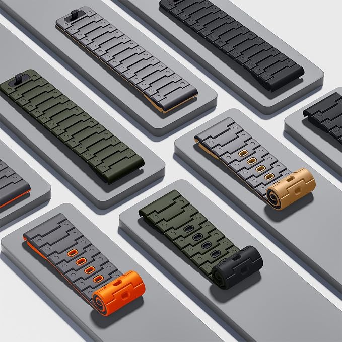 Bandletic Compatible with Garmin Instinct Watch Band - 22mm Quick Fit Silicone Sports Strap for Fenix 8 E 47mm/7 6 Pro/5 Plus/Instinct 2 3 E 45mm /Forerunner 965/955/945 /Approach S70/S62/S60/Epix Pro