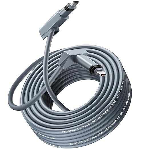 Starlink Gen 2 Cable 150FT, ONLY for Gen 2 Rectangular Dish, Waterproof Replacement Cord for Starlink Gen 2 Standard Actuated Kit, High-Speed PoE Cable, NOT for Gen 3/Mini/Round Dish