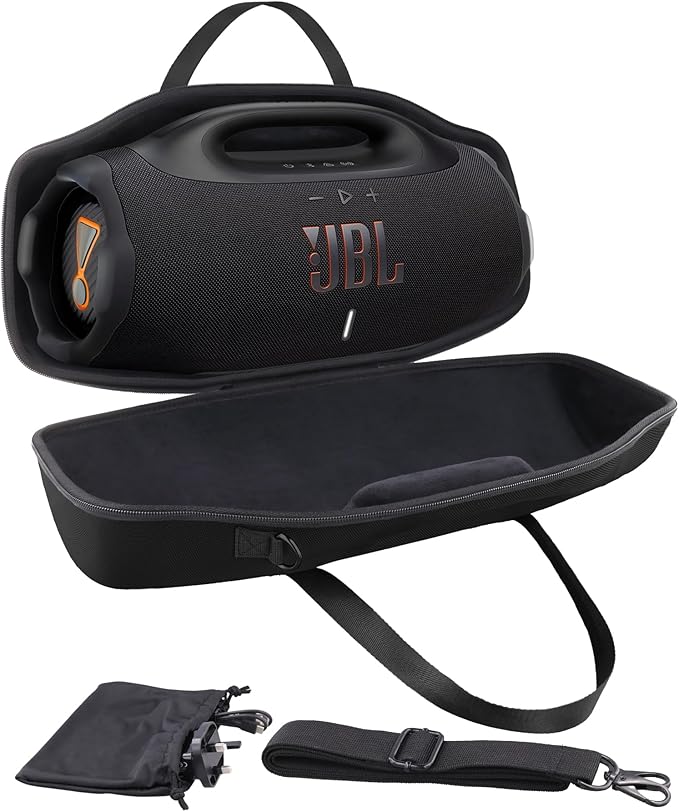 co2CREA Hard Travel Case Replacement for JBL Boombox 4 Waterproof Portable Bluetooth Speaker (Black Case)