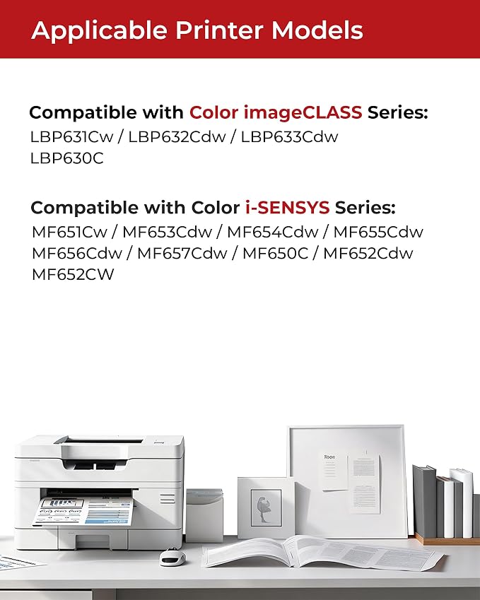 067H Toner Cartridge Set - MF656Cdw MF654Cdw Toner Replacement for Canon 067 067H, for Canon MF656cdw Toner Cartridges, for Color ImageClass MF656Cdw LBP632Cdw MF654Cdw MF653Cdw LBP633Cdw (4 Pack)