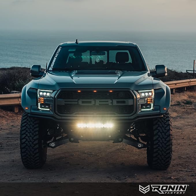 Ronin Factory 50 Cal Bullet Antenna - Ford F150 F250 F350 Super Duty Raptor (Bronco 21-23) Truck Accessory - RAM 1500 Short Antenna Replacement