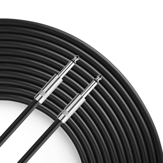 Pro 10 Feet 12AWG 1/4" to 1/4" Speaker Cable - Heavy Duty 10ft 12 Gauge Speaker Wire Cord with Twist Lock for Audio Amplifier - Single