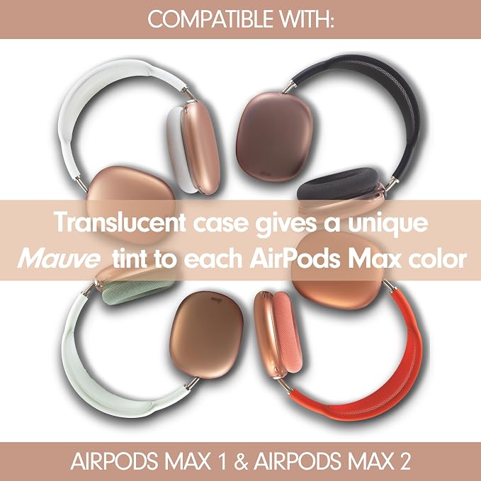 Sonix Protective Case for AirPods Max 2 & 1 | Headphones Cover | Frosted Matte Mauve Coffee